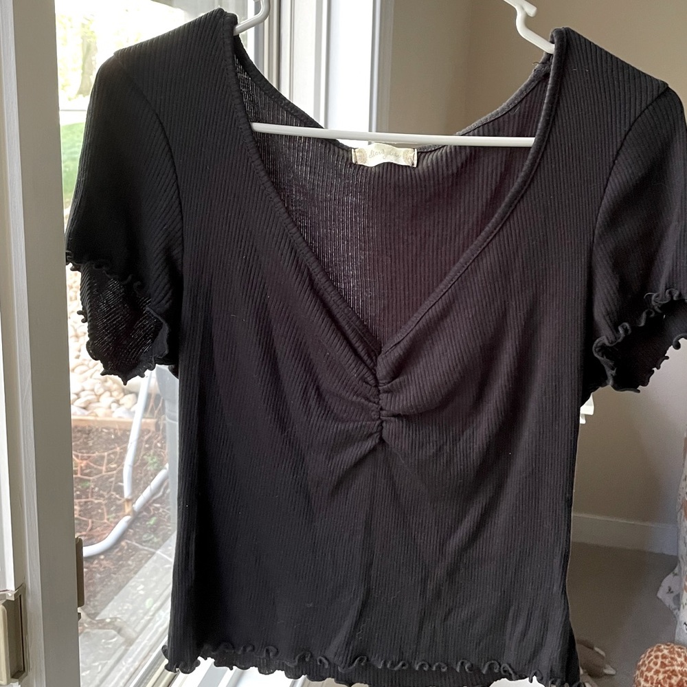 Altard State Black Cinched Top